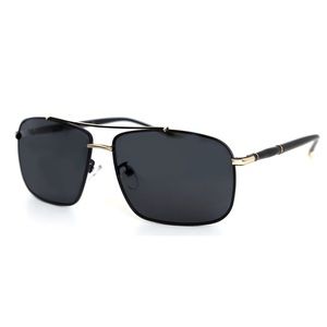 Metal Black polarized sports sunglasses
